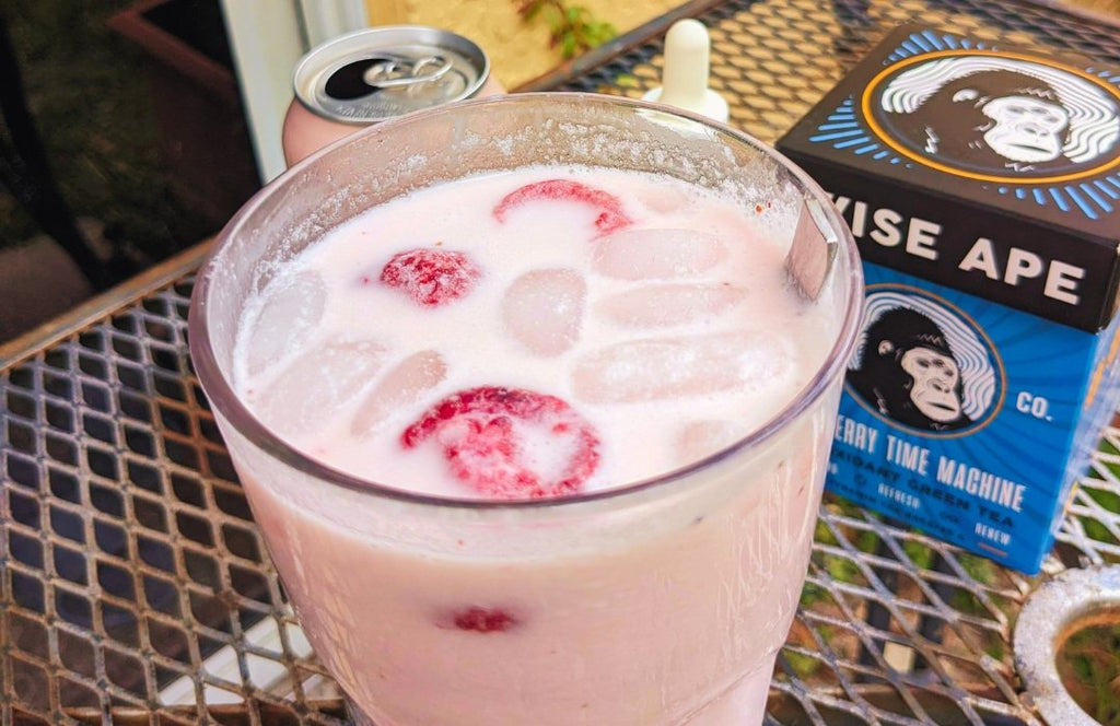 Adaptogenic Pink Drink Strawberry Refresher (Healthy Starbucks Copycat Recipe)