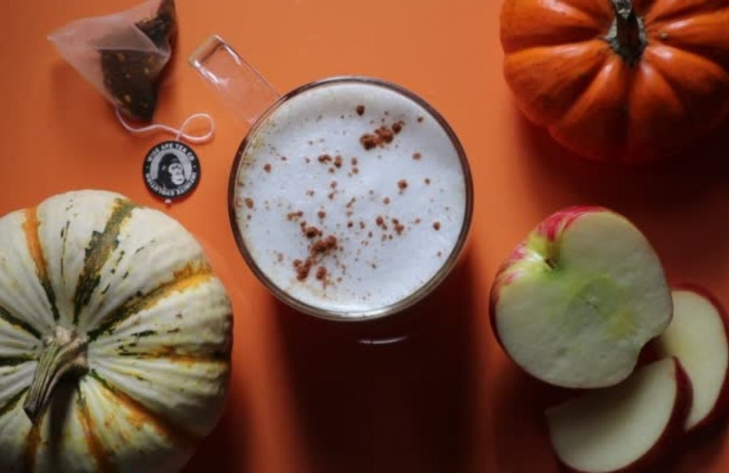 Healthy Spiced Apple Tea Latte Recipe (Lower-Calorie, Refined Sugar Free, Natural)