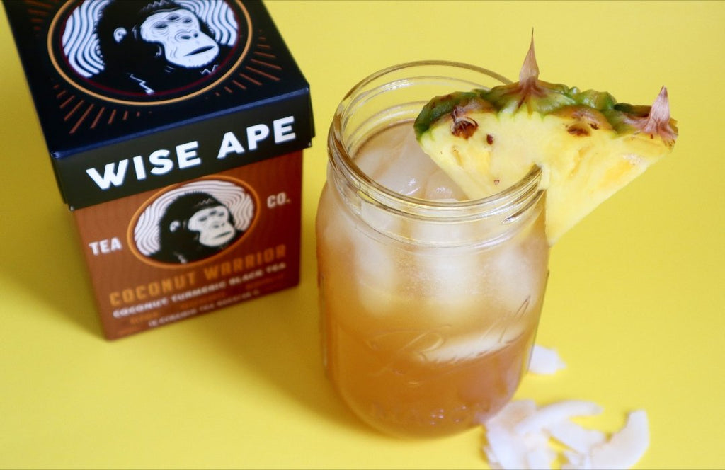 Pineapple Coconut Iced Tea (No-Added-Sugar, Healthy, Lower-Carb)