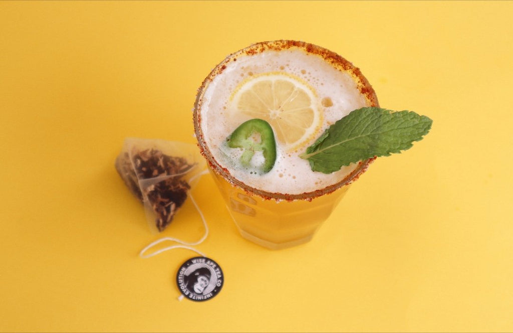 Virgin Pineapple Sweet Tea Jalapeno Margarita for Cinco de Mayo! (No-Sugar Added, Vegan, All-Natural, Healthy) 