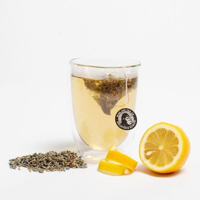 Lemon Vibration adaptogenic tea for anxiety and stress.