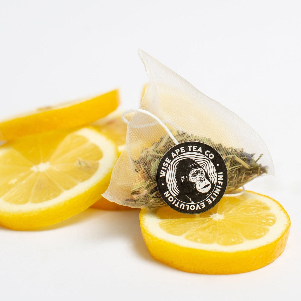 Lemon Vibration adaptogenic tea for anxiety, stress relief, and mood.