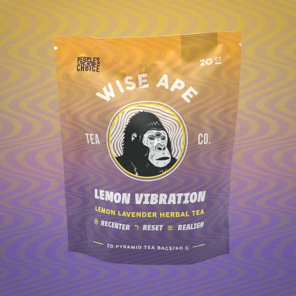 Lemon Vibration adaptogenic tea for anxiety and stress.