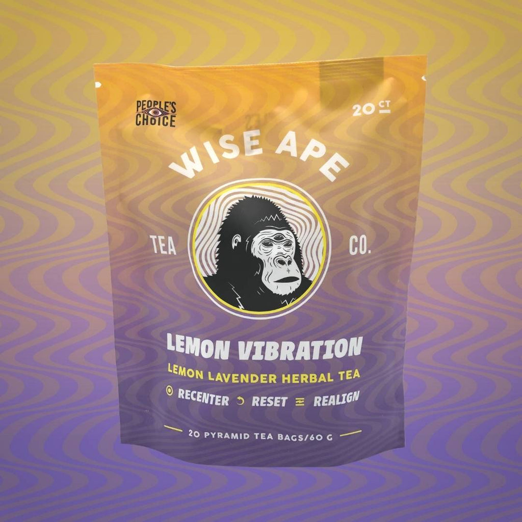 Lemon Vibration adaptogenic tea for anxiety and stress.